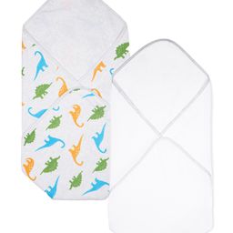 My Milestones 100% Cotton Interlock Baby Wrappers With Dino Print Pack of 2 - Green-picture-12