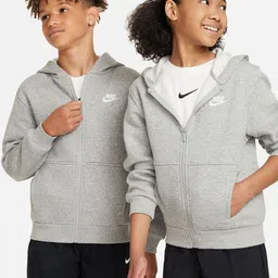 Nike Sportswear Club Fleece Older Kids' Full-Zip Hoodie-image-12