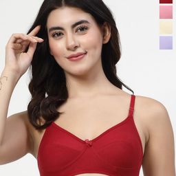LILY Women Pack of 4 Non-Wired and Non Padded Bra-40