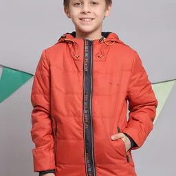 Monte Carlo Boys Solid Hooded Puffer Jacket-image-71