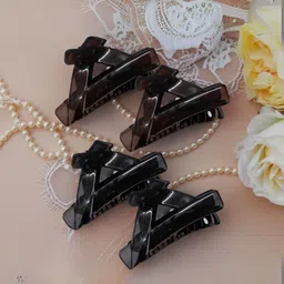 basicare Set Of 4 Large Claw Clips-2