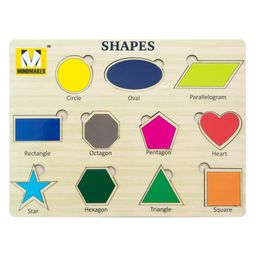 Mindmaker - Wooden Puzzle Without Knobs Educational and Learning Toy for Kids (Set of 3 Puzzles)(Color May Vary) image 5