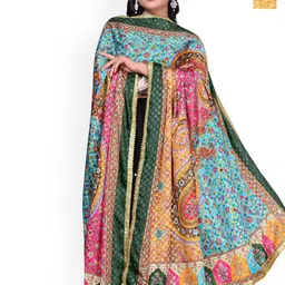 Kemza Selection Of 2 Mirror Work Dupatta Yellow Set-picture-13