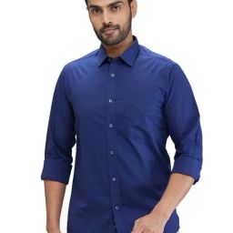 Colorplus Blue Contemporary Fit Shirt-image-55