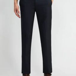Arrow Blue Slim Fit Trousers-picture-15