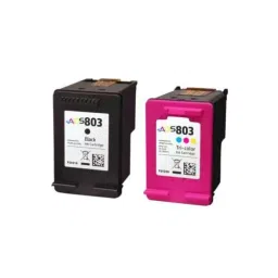 AOS 803 Ink Cartridge Black and Tri-Color Combo for HP Deskjet Printers (Pack of 2 pcs)-34