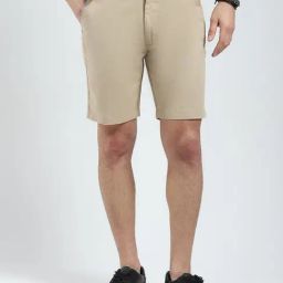 Monte Carlo Khaki Regular Fit Sports Shorts-image-41