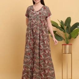 Sweet Dreams Multicolor Cotton Printed Nighty-picture-26