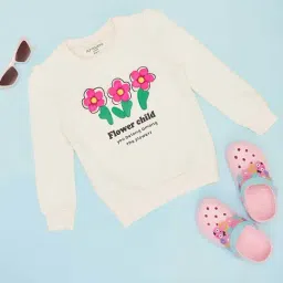 Pantaloons Junior Girls Snow White Cotton Solid Full Sleeves Sweatshirts & Hoodies-picture-45