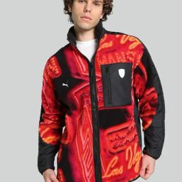 Puma Black Relaxed Fit Printed Sports Jacket-image-51