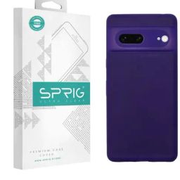 Sprig Liquid Silicone Back Cover for GOOGLE PIXEL 7 (Purple)-image-83