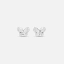 Mini Flutter Silver Stud Earrings for Women 925 Silver-image-49