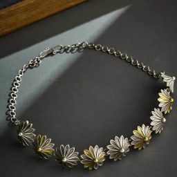 Fabindia Metal Choker Necklace-image-35