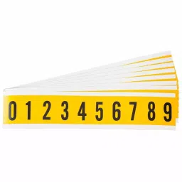 BRADY Non-Reflective Gothic Number Label Kit A Character included, 14R096 (Pack of 25)-image-27