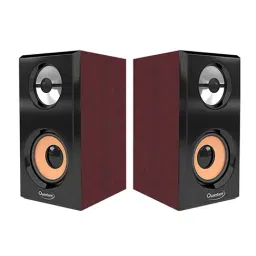 Quantum QHM-630 USB 2.0 Wooden Speaker (Brown)-image-4