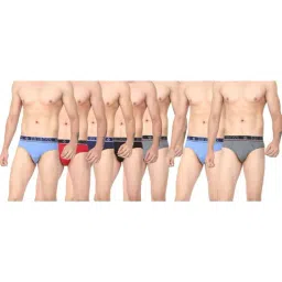 Dollar Bigboss Multicolored Cotton Regular Fit Briefs (Pack of 7)-picture-38