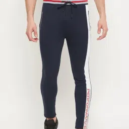 Duke Navy Relaxed Fit Printed Trackpants-picture-13