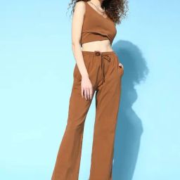 Da Intimo Brown Two Pieces Loungewear Set-image-91