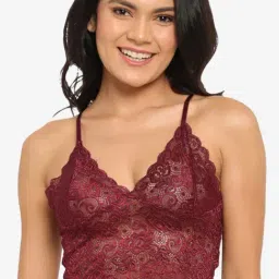 N-Gal Maroon Non-wired Non-padded Bralettes Bra-image-90