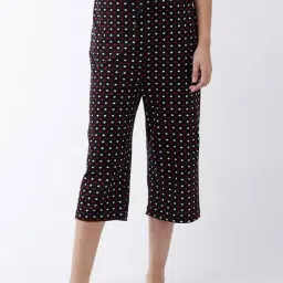 Miss Chase Black Polka Dots Capris-image-3
