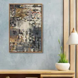 999Store Brown Canvas Wall Painting Panel With Fibre Frame-image-59