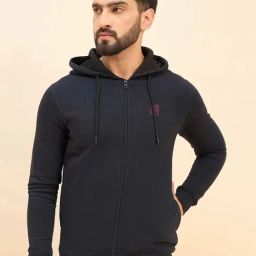 Sweet Dreams Navy Regular Fit Hooded Sweatshirt-image-72