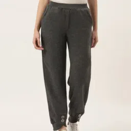 BRINNS Grey Mid Rise Relaxed Fit Joggers-image-69