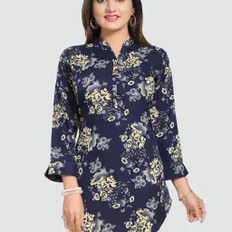 Saree Swarg Navy Printed Tunic-image-55