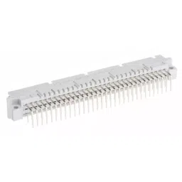 RS PRO 64 Way 2.54 mm Pitch, Type C Class C2, 2 Row, Right Angle DIN 41612 Connector, Plug, 251172 image 3