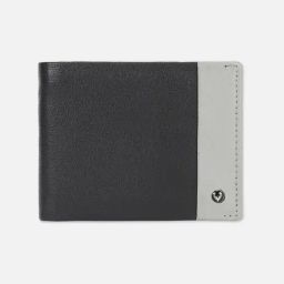Allen Solly Black & Grey Casual Leather Bi-Fold Wallet for Men-11