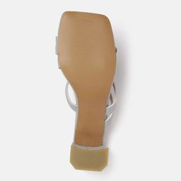 Allen Solly Open Toe Textured Block Heels image 2