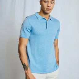 Bruun & Stengade Light Blue Regular Fit Solid T-Shirt-picture-11