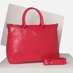 Allen Solly Pink Checks Free Size Handbag-32