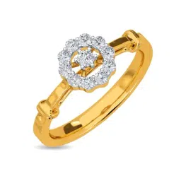 Kisna Diamond & Gold Jewellery Rhiann 14k (585) Diamond & Gold Ring For Women-picture-22