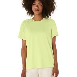 Asics Women's Huddle Yellow Actibreeze Jacquard Short Sleeve Top-image-88