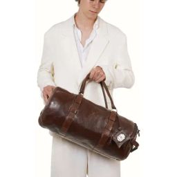 Hidesign SAHARA BrownLarge Duffle Bag With Messenger Bag-picture-24