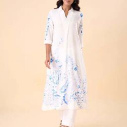 Rangmanch by Pantaloons Whisper White Printed Kurtas-picture-15