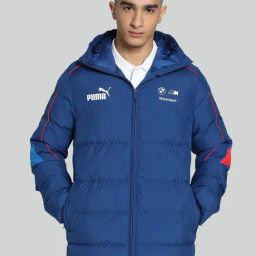 Puma Blue Regular Fit Sports Hoodie-image-64