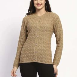 MADAME Brown Self Cardigan-image-79