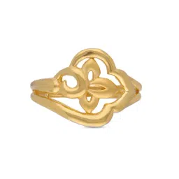 C. Krishniah Chetty Group 22k Gold Floral Cutout Ring with Heart Motif for Women-picture-43