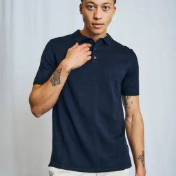 Bruun & Stengade Navy Regular Fit Solid T-Shirt-picture-12