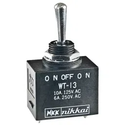 NKK SWITCHES SWITCH, TOGGLE, SPDT, 10A, 125VAC, WT13S-picture-17