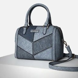 Allen Solly Blue Color Block Free Size Handbag-25