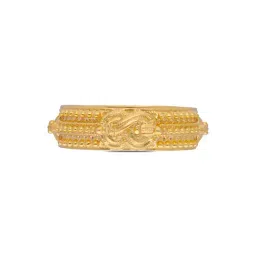 C. Krishniah Chetty Group 22k Regal Heritage Gold Band Ring for Women-picture-5