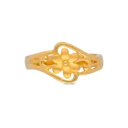 C. Krishniah Chetty Group 22k Floral Elegance Gold Ring Graceful Bloom Design for Women-picture-48