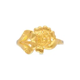 C. Krishniah Chetty Group 22k Floral Whimsy Gold Ring for Women-picture-36