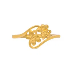 C. Krishniah Chetty Group 22k Golden Bloom Vine Ring for Women-picture-18