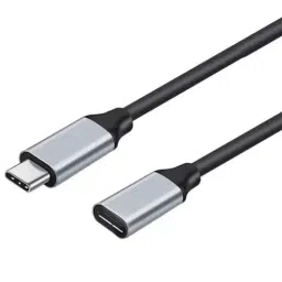 MakWorld USB Type-C Extension Cable Male to Female 4K Ultra HD 3 m, Grey & Black-34