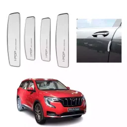 SPREADX Plastic Car Stylish I-pop White Colour Elegant Door Guard Protection Universal Type  Suitable for Mahindra XUV-700 (Set of 4 Pcs)-22