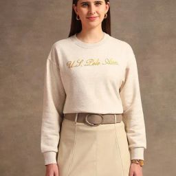 U.S. Polo Assn. Beige Graphic Print Sweatshirt-image-73